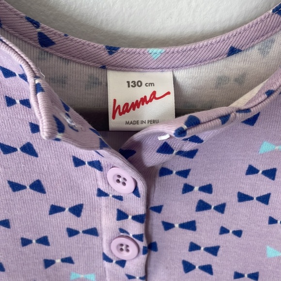 Hanna Anderson Purple 3/4 button front dress - Picture 3 of 4